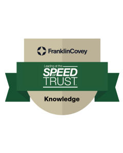 FranklinCovey
Leading at the Speed of Trust
Knowledge Badge