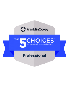 FranklinCovey
The 5 Choices to Extraordinary Productivity
Competence Badge & Certificate