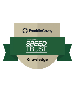 FranklinCovey
Leading at the Speed of Trust
Knowledge Badge
