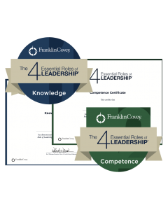 FranklinCovey
The 4 Essential Roles of Leadership
Knowledge Badge & Certificate
Competence Badge & Certificate